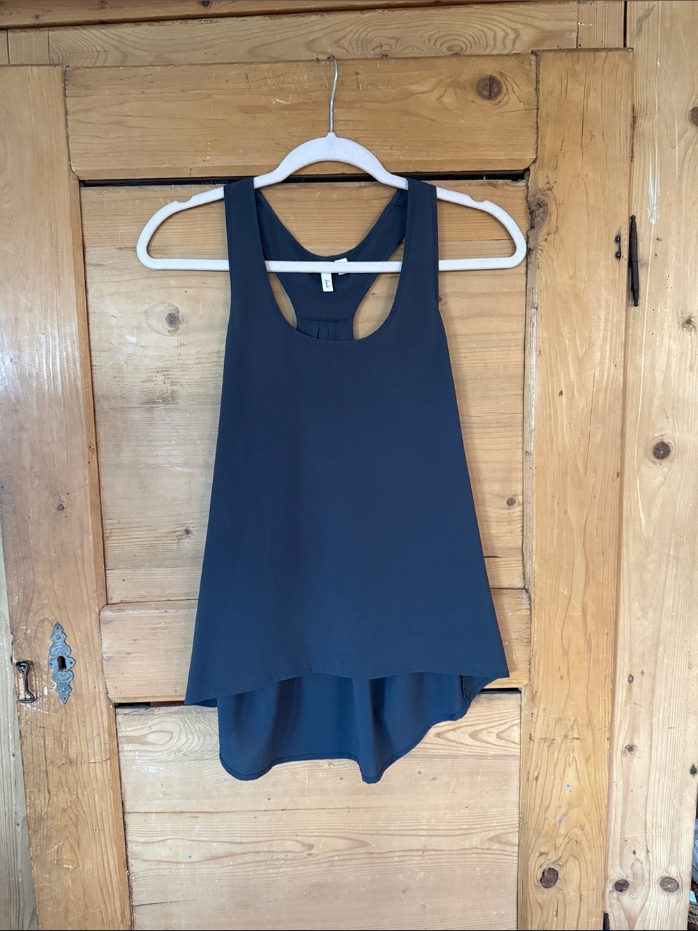 Frenchi Black Racerback Tank Top small